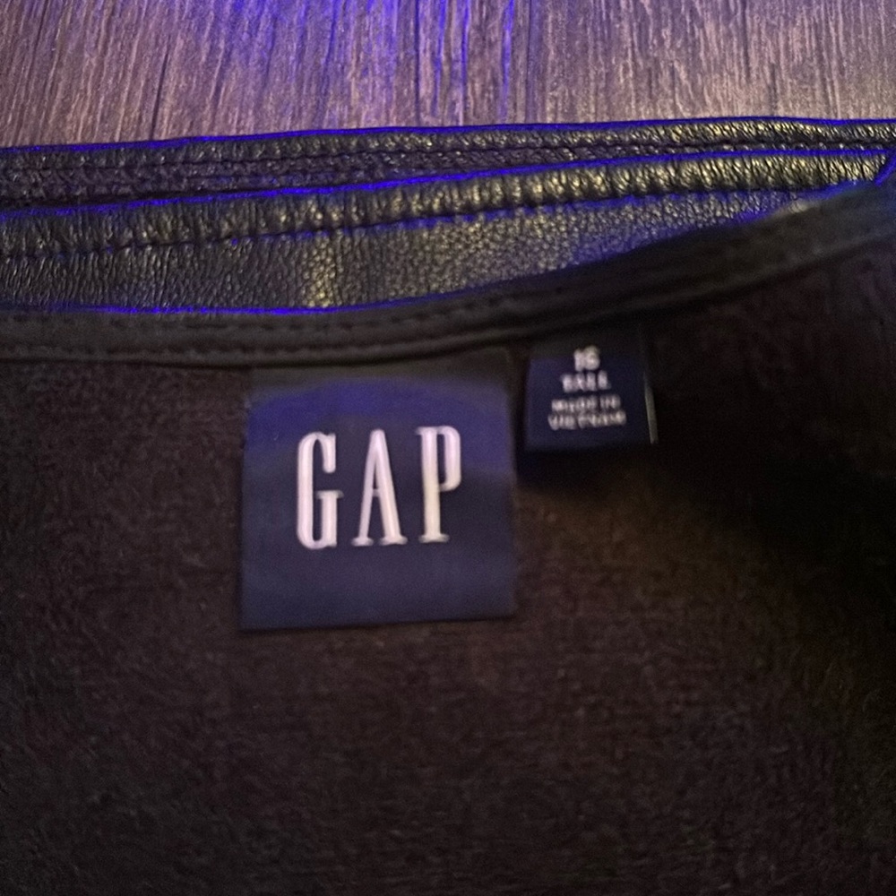 Gap vegan leather dress
